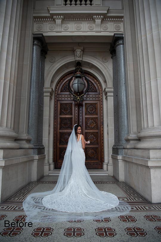 Wedding Post Production services - Before Image